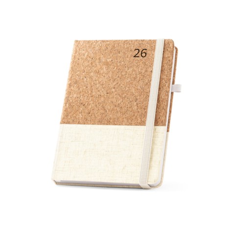 Agenda em Cortiça e Linho Personalizado