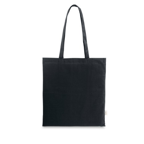 Sacola em 70% Algodão Reciclado e 30% Poliéster Reciclado (180 G/M²) Sem Tingimento Promocional