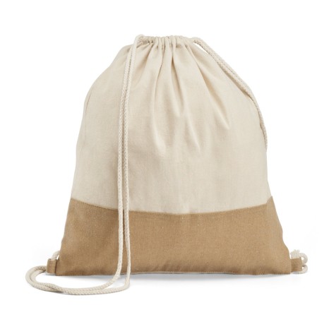 Mochila Saco de Algodão e Juta Personalizada para Brindes