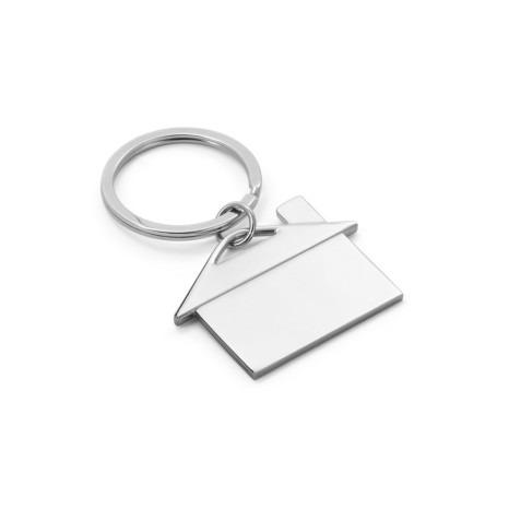 Chaveiro de Metal Formato Casa Personalizado