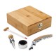 Kit para Vinho com Caixa de Madeira Personalizado