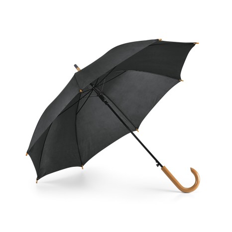 Guarda Chuva 100 cm Automático com Cabo de Madeira