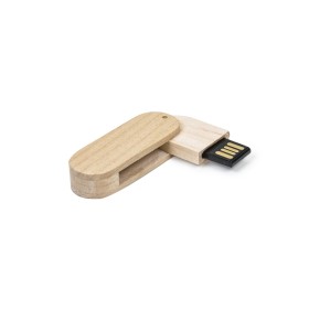 PEN DRIVE MADEIRA OVAL 4 GB GIRATÓRIO para empresas