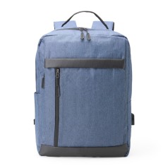 MOCHILA DE NYLON COM DET. EM COURO SINT. Promocional