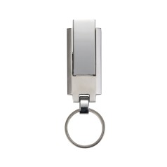 PEN DRIVE CHAVEIRO METAL GRANDE 16 GB RETRÁTIL Promocionais