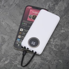 POWER BANK 10.000MAH MULTISSAÍDAS com logotipo