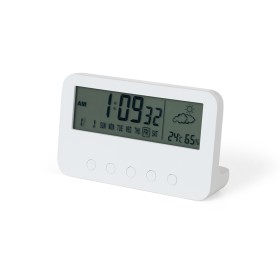 RELÓGIO DESPERTADOR C/ MEDIDOR DE TEMPERATURA E UMIDADE com sua marca