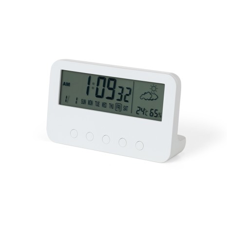 Relógio Despertador com Medidor de Temperatura e Umidade para Empresas
