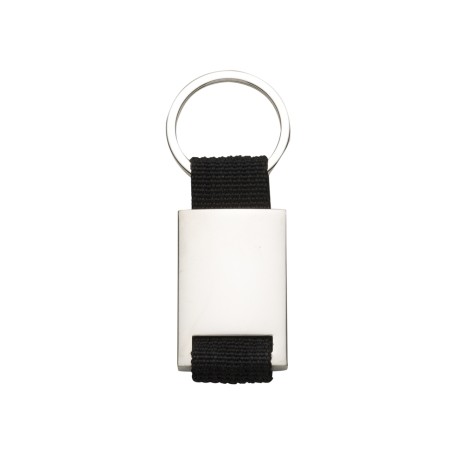 CHAVEIRO DE METAL C/ NYLON com sua marca