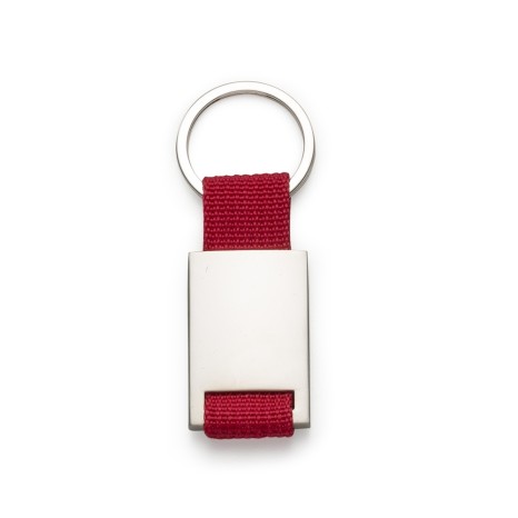 CHAVEIRO DE METAL C/ NYLON com sua marca