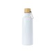 Garrafa Alumínio 500Ml Tampa Bambu com Logotipo
