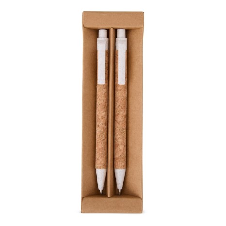 Kit Ecológico Caneta e Lapiseira Cortiça para Empresas