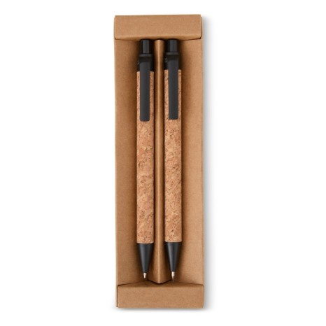 Kit Ecológico Caneta e Lapiseira Cortiça para Empresas
