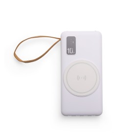 POWER BANK 10.000MAH COM CARREGAMENTO VIA INDUÇÃO OU VIA CABO Promocionais