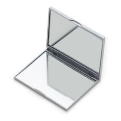 ESPELHO DE BOLSO DUPLO QUADRADO PLASTICO Promocional