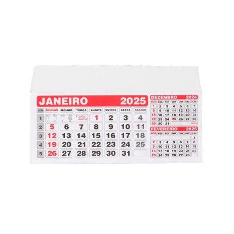 FOLHINHA CALENDÁRIO 2027 Promocionais