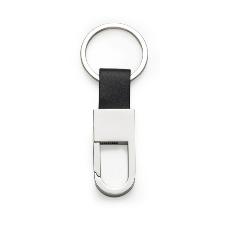 Chaveiro Metal Det. Couro Promocional