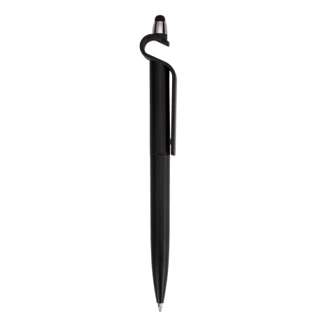 Caneta Plástica com Suporte e Touch Promocional