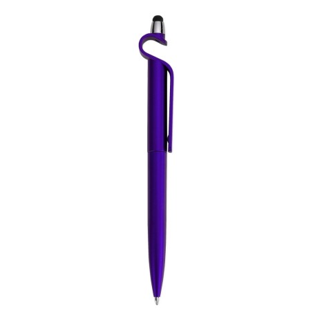 Caneta Plástica com Suporte e Touch Promocional