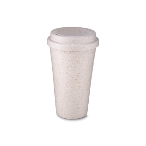 Copo Fibra de Arroz com Tampa 550Ml para Empresas