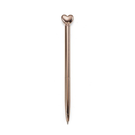 CANETA METAL CORAÇÃO com sua marca