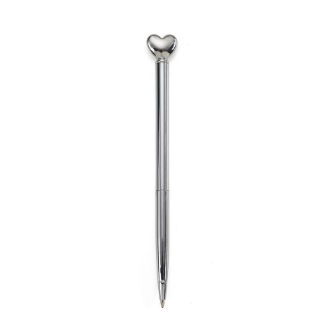 CANETA METAL CORAÇÃO com sua marca
