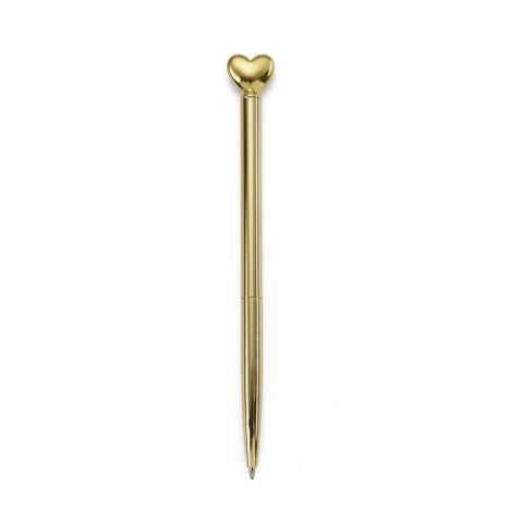 CANETA METAL CORAÇÃO com sua marca
