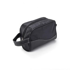 NECESSAIRE COURO SINT. E NYLON-PRE para brinde