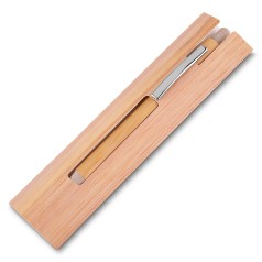 CANETA BAMBU C/ ESTOJO PAPEL para empresas