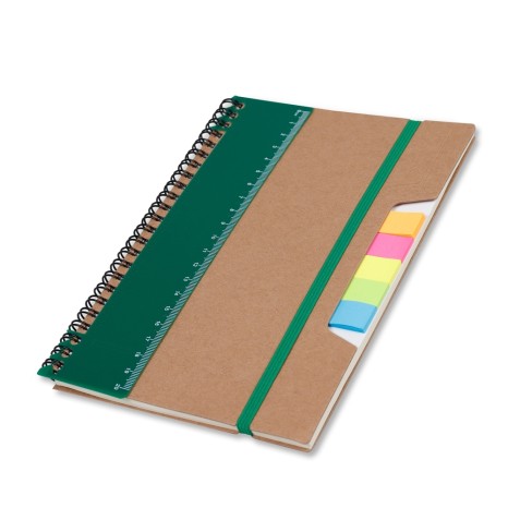 CADERNO P/ ANOT. KRAFT COM ELASTICO para brinde corporativo