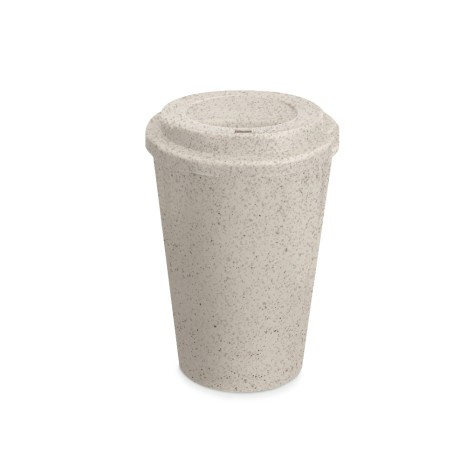 Copo Fibra de Arroz com Tampa 400Ml com Logotipo