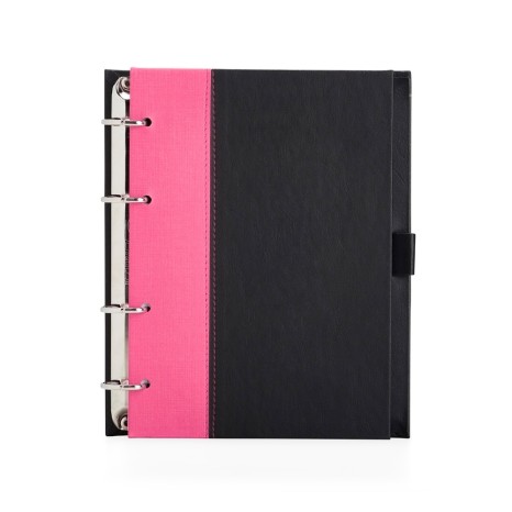 Caderno Fichário de Couro Sintético Promocional