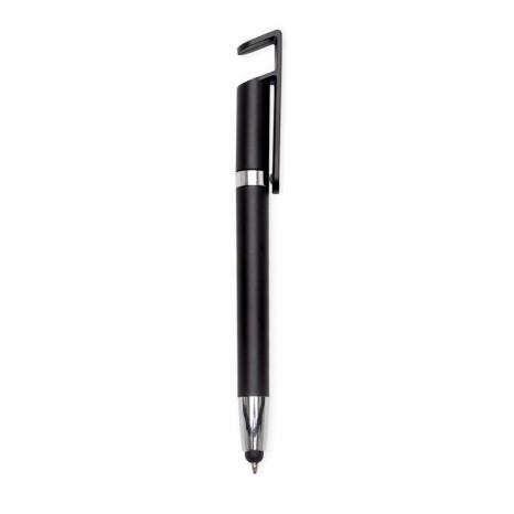 Caneta Plástica Touch com Suporte com Logotipo