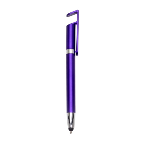 Caneta Plástica Touch com Suporte com Logotipo