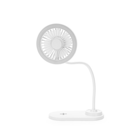 Ventilador com Led e Carregamento Via Indução para Brinde