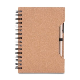 CADERNO DE PAPELÃO COM CANETA Personalizados
