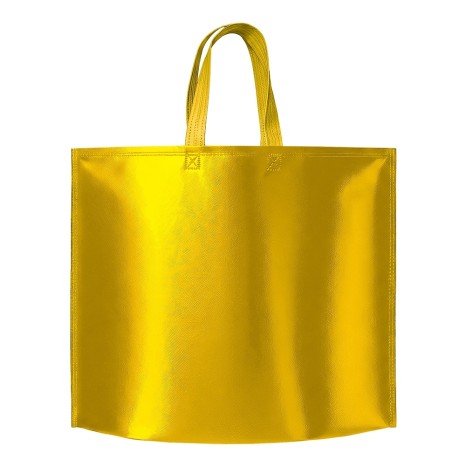 SACOLA TNT METALIZADO com logotipo