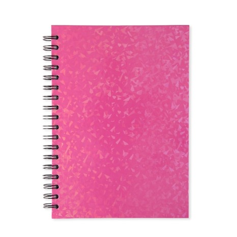 CADERNO HOLOGRÁFICO COM PAUTA para brinde