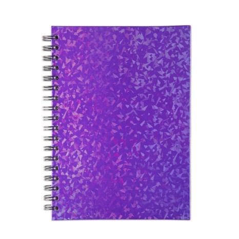 CADERNO HOLOGRÁFICO COM PAUTA para brinde
