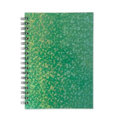 CADERNO HOLOGRÁFICO COM PAUTA para brinde