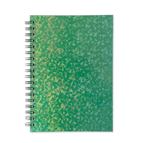 CADERNO HOLOGRÁFICO COM PAUTA para brinde