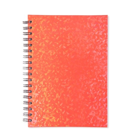 CADERNO HOLOGRÁFICO COM PAUTA para brinde
