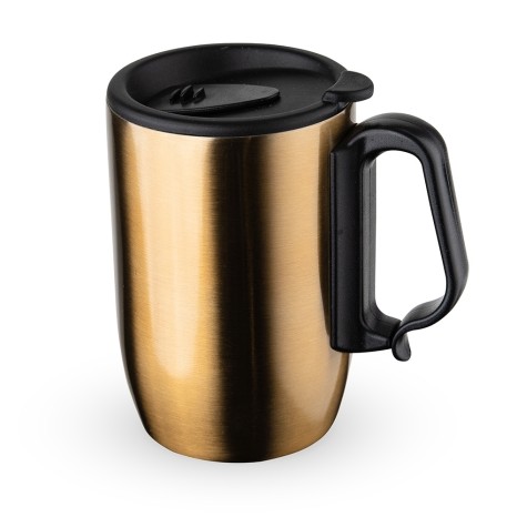 Caneca Inox Parede Dupla 350Ml com Logotipo
