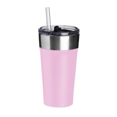 COPO TÉRMICO C/ CANUDO 500ML Promocional