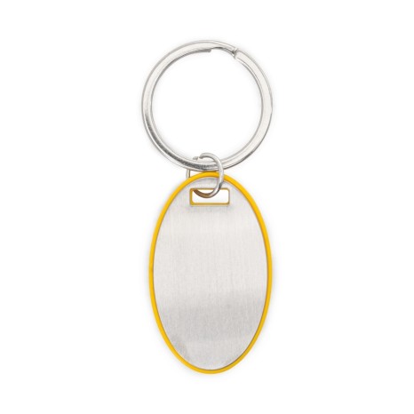 Chaveiro Oval Plástico/Metal para Empresas