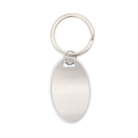 Chaveiro Oval Plástico/Metal para Empresas