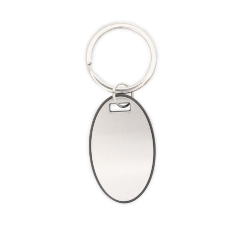 Chaveiro Oval Plástico/Metal para Empresas