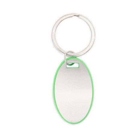 Chaveiro Oval Plástico/Metal para Empresas