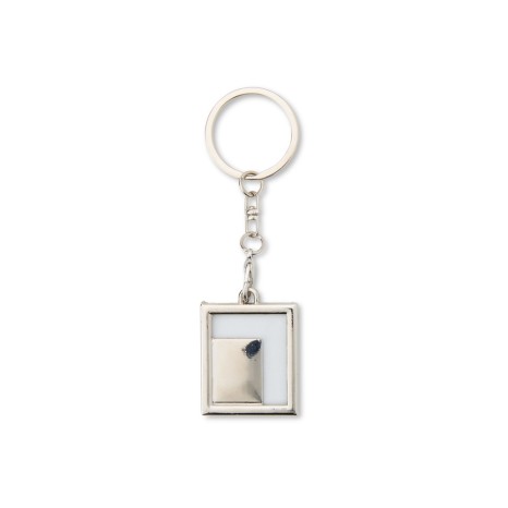 Chaveiro Porta-Foto Inox Promocional