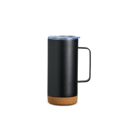 CANECA TÉRMICA COM CORTIÇA DE 500ML para brinde corporativo